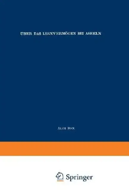 Cover of Über Das Lernvermögen Bei Asseln