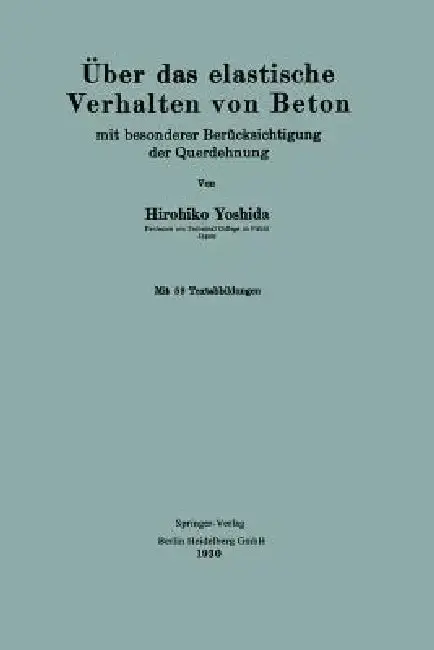 Cover of Über Das Elastische Verhalten Von Beton