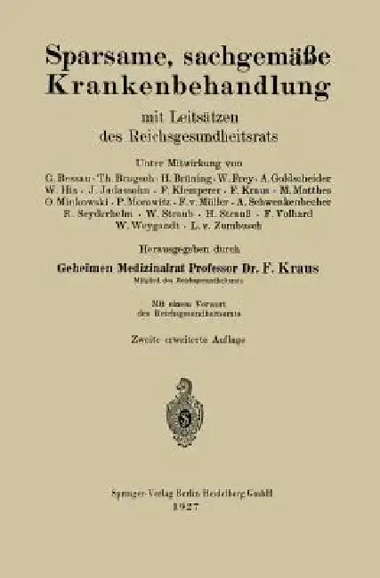 Cover of Sparsame, Sachgemäße Krankenbehandlung