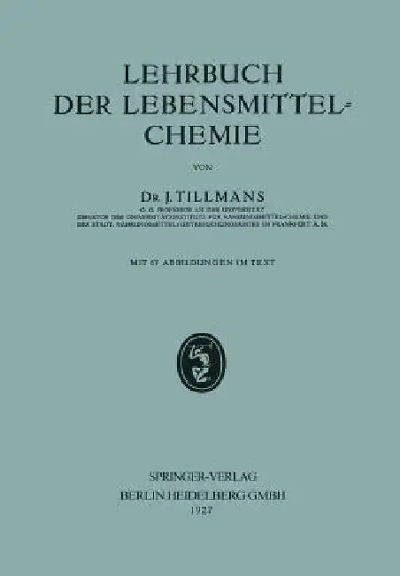 Cover of Lehrbuch Der Lebensmittel-Chemie