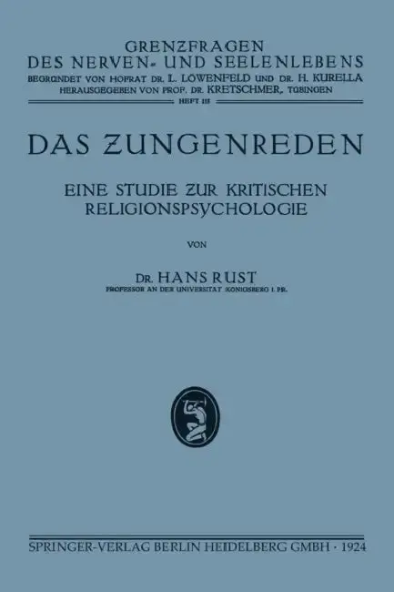 Cover of Das Zungenreden