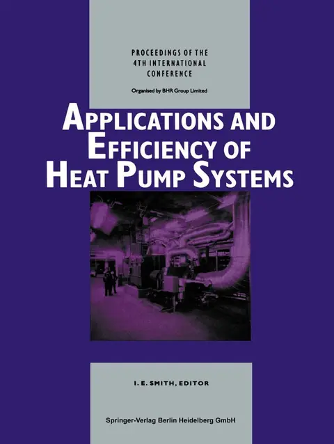 Cover of Applications and Efficiency of Heat Pump Systems