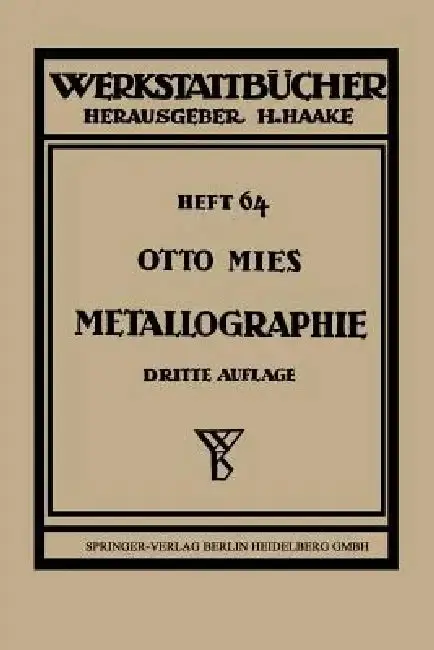 Cover of Metallographie