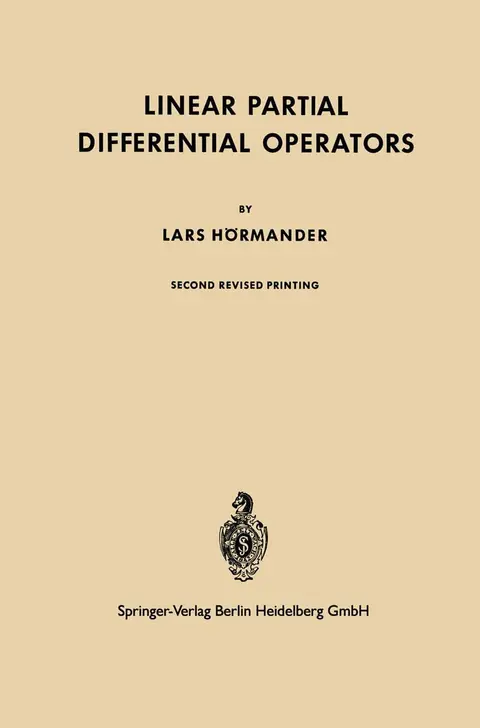 Cover of Linear Partial Differential Operators