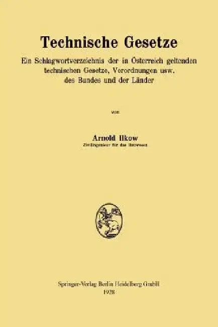 Cover of Technische Gesetze