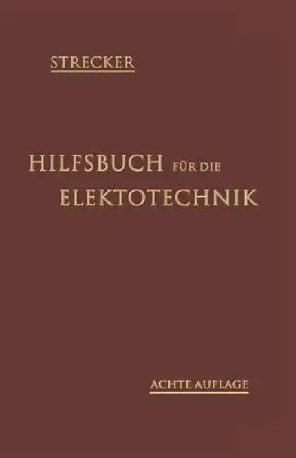 Cover of Hilfsbuch Für Die Elektrotechnik