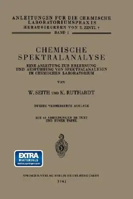 Cover of Chemische Spektralanalyse
