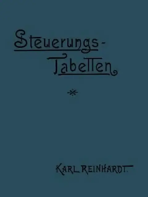 Cover of Steuerungstabellen Für Dampfmaschinen