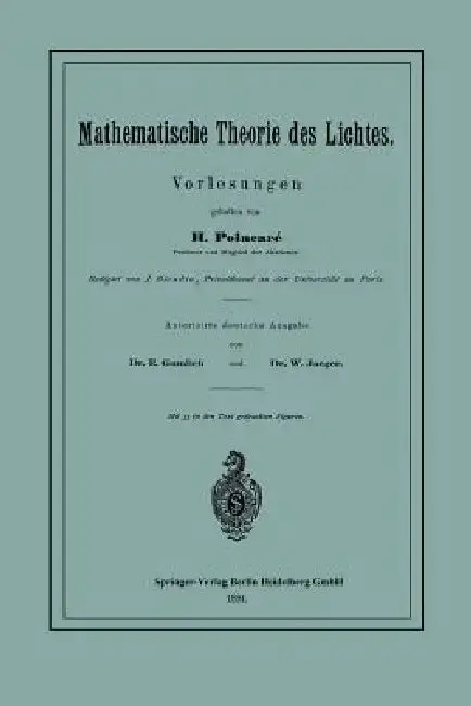 Cover of Mathematische Theorie Des Lichtes