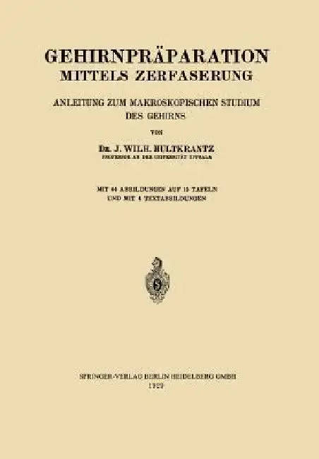 Cover of Gehirnpräparation Mittels Zerfaserung