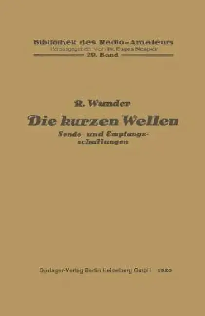 Cover of Die Kurzen Wellen