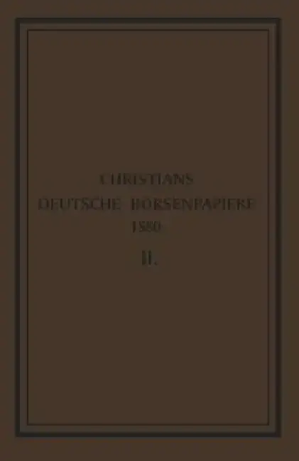 Cover of Deutsche Börsenpapiere