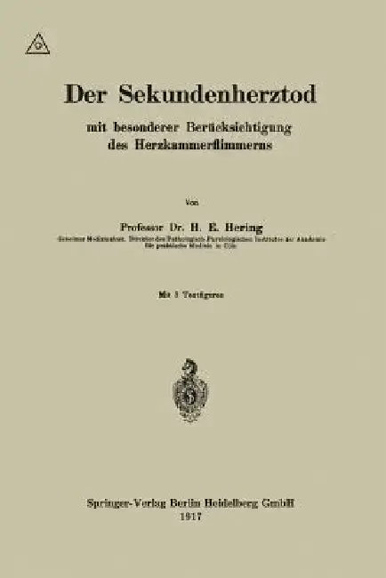 Cover of Der Sekundenherztod Mit Besonderer Berücksichtigung Des Herzkammerflimmerns