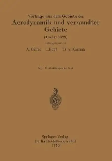 Cover of Vorträge Aus Dem Gebiete Der Aerodynamik Und Verwandter Gebiete