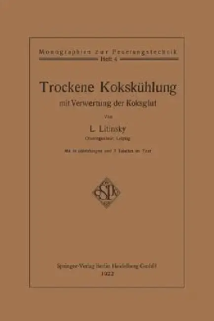 Cover of Trockene Kokskühlung Mit Verwertung Der Koksglut