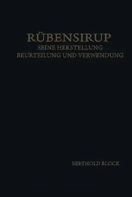 Cover of Rübensirup