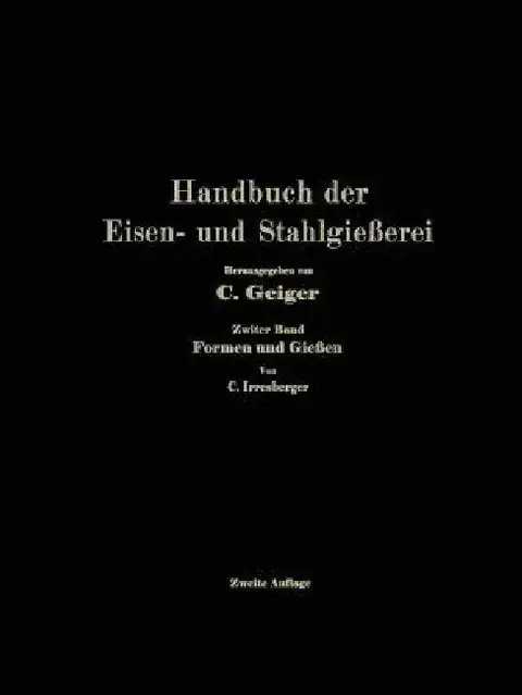 Cover of Handbuch Der Eisen- Und Stahlgießerei