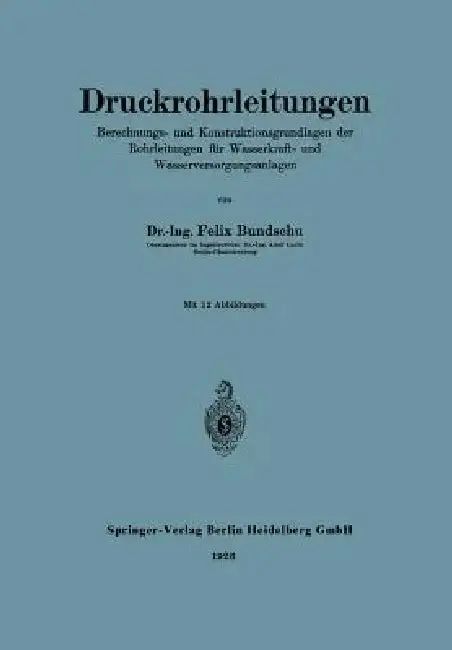 Cover of Druckrohrleitungen