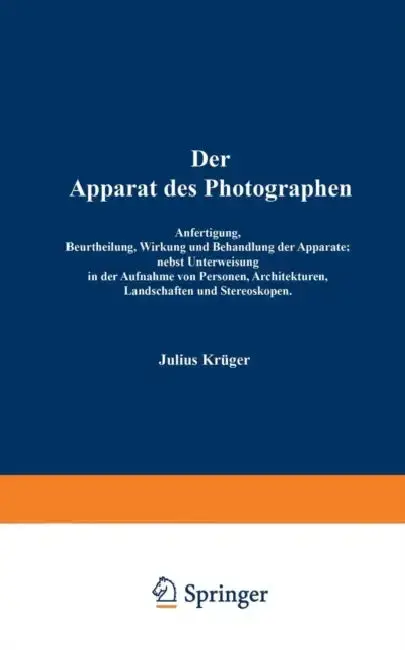 Cover of Der Apparat Des Photographen