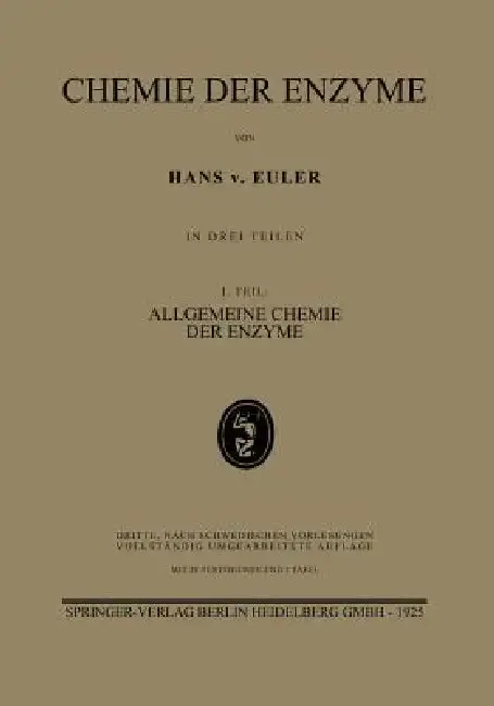 Cover of Chemie Der Enzyme
