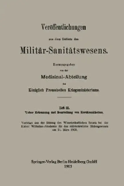 Cover of Ueber Erkennung Und Beurteilung Von Herzkrankheiten