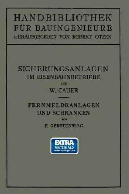 Cover of Sicherungsanlagen Im Eisenbahnbetriebe