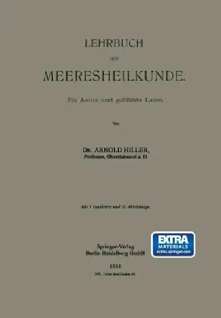 Cover of Lehrbuch Der Meeresheilkunde