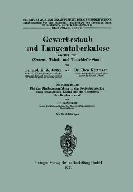 Cover of Gewerbestaub Und Lungentuberkulose