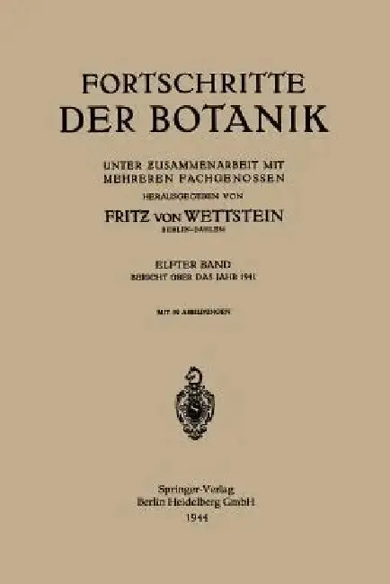 Cover of Fortschritte Der Botanik