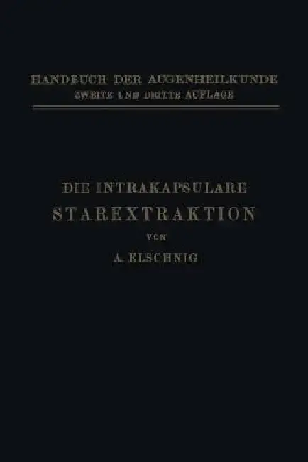 Cover of Die Intrakapsulare Starextraktion