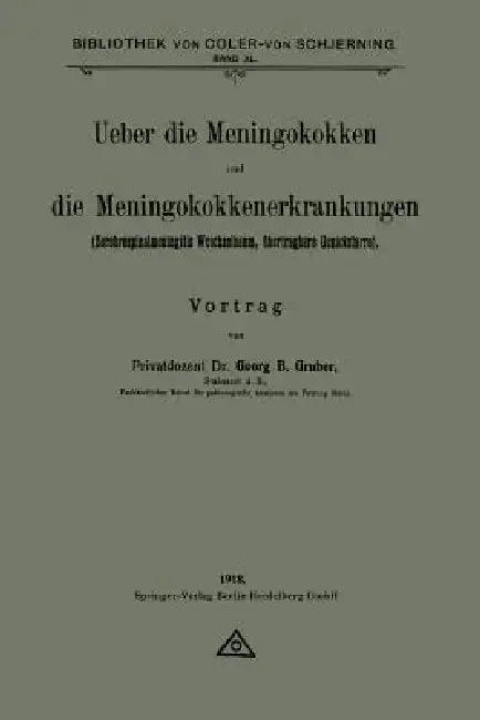 Cover of Ueber Die Meningokokken Und Die Meningokokkenerkrankungen