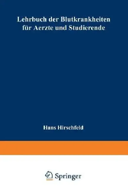 Cover of Lehrbuch Der Blutkrankheiten Für Aerzte Und Studierende