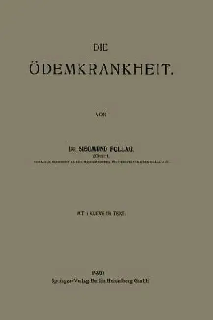 Cover of Die Ödemkrankheit