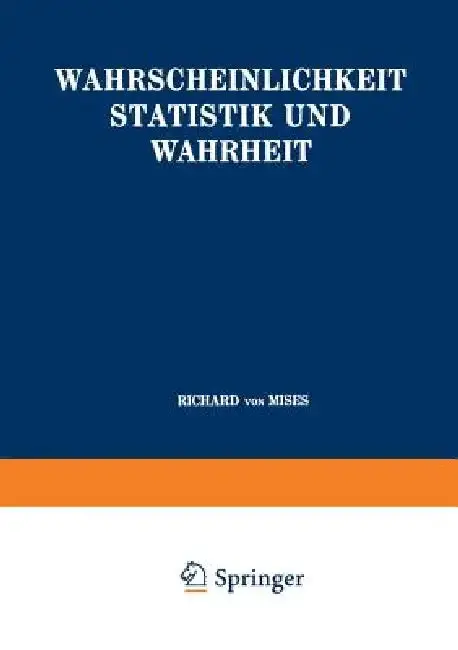Cover of Wahrscheinlichkeit Statistik Und Wahrheit