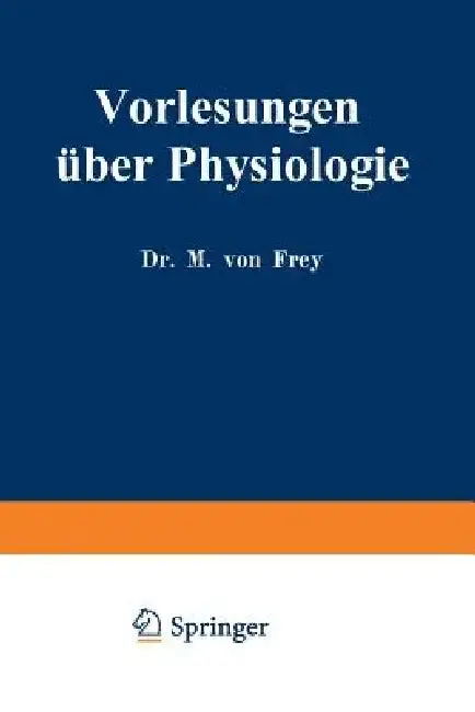 Cover of Vorlesungen Über Physiologie