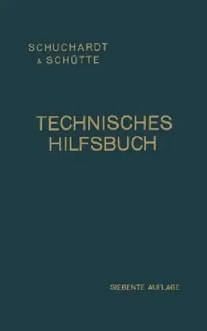 Cover of Technisches Hilfsbuch