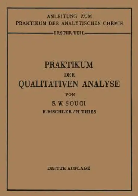 Cover of Praktikum Der Qualitativen Analyse