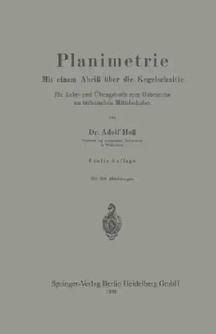 Cover of Planimetrie
