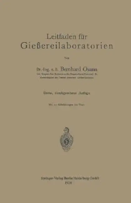 Cover of Leitfaden Für Gießereilaboratorien