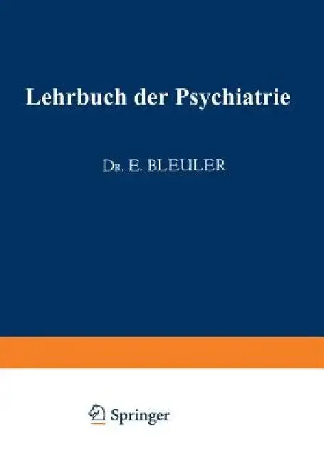 Cover of Lehrbuch Der Psychiatrie