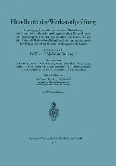 Cover of Prüf- Und Meßeinrichtungen