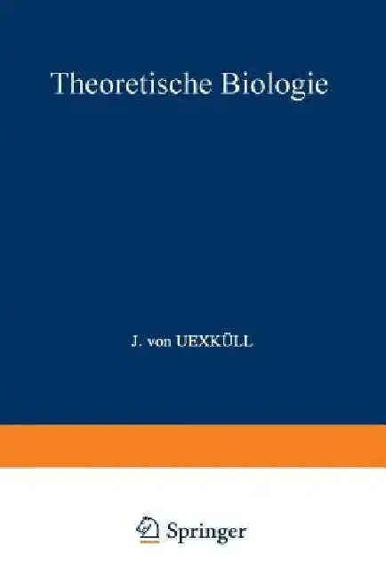 Cover of Theoretische Biologie