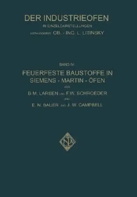 Cover of Feuerfeste Baustoffe in Siemens-Martin-Öfen