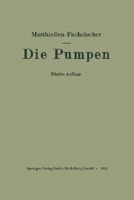 Cover of Die Pumpen