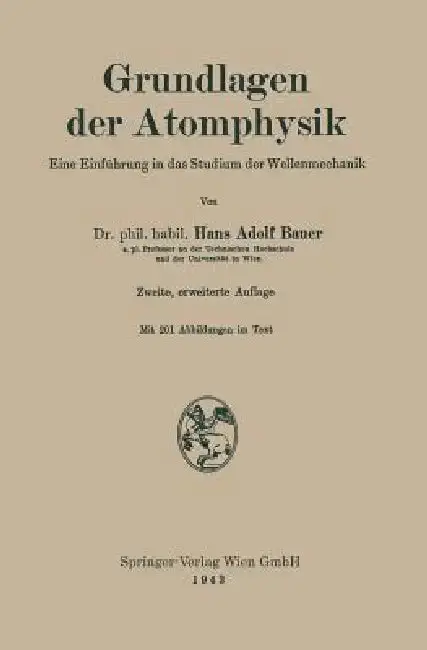 Cover of Grundlagen Der Atomphysik