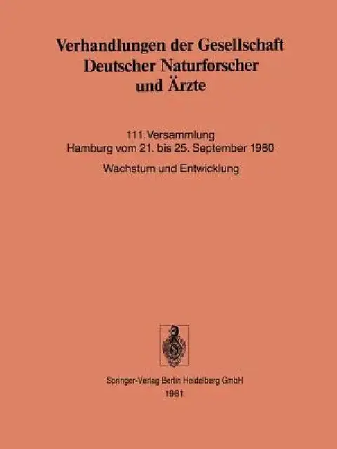 Cover of Verhandlungen Der Gesellschaft Deutscher Naturforscher Und Ärzte