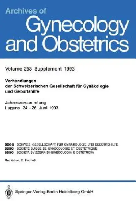 Cover of Verhandlungen Der Schweizerischen Gesellschaft Für Gynäkologie Und Geburtshilfe