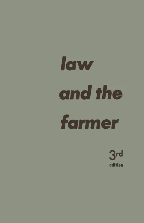 Cover of Law and the Farmer