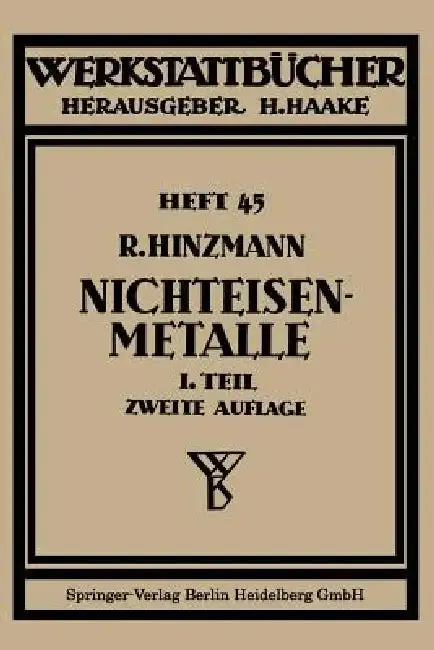 Cover of Nichteisenmetalle