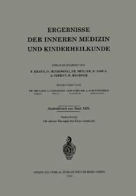 Cover of Die Interne Therapie Des Ulcus Ventriculi